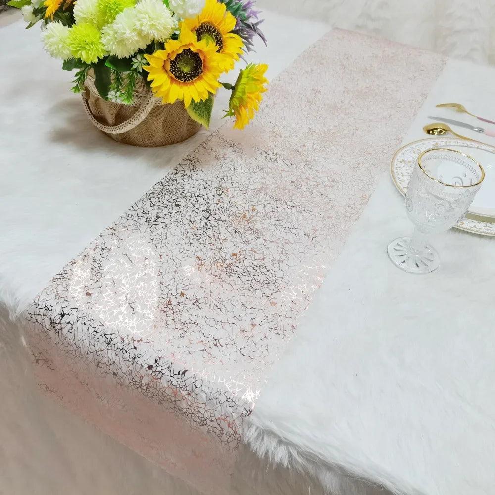 Gold Metallic Glitter Table Runner