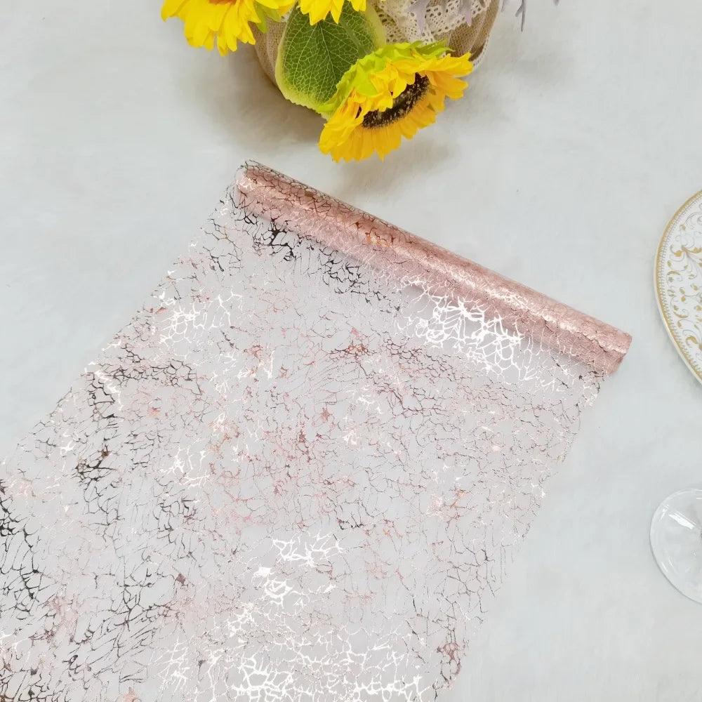 Gold Metallic Glitter Table Runner
