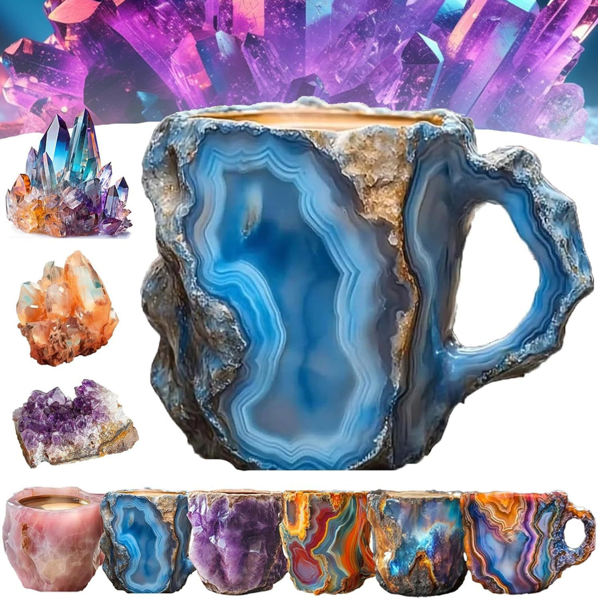 Resin Crystal Mugs