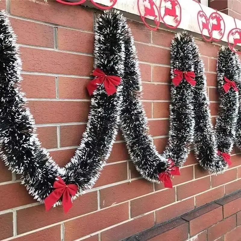 Festive 2-Meter Christmas Ribbon Garland