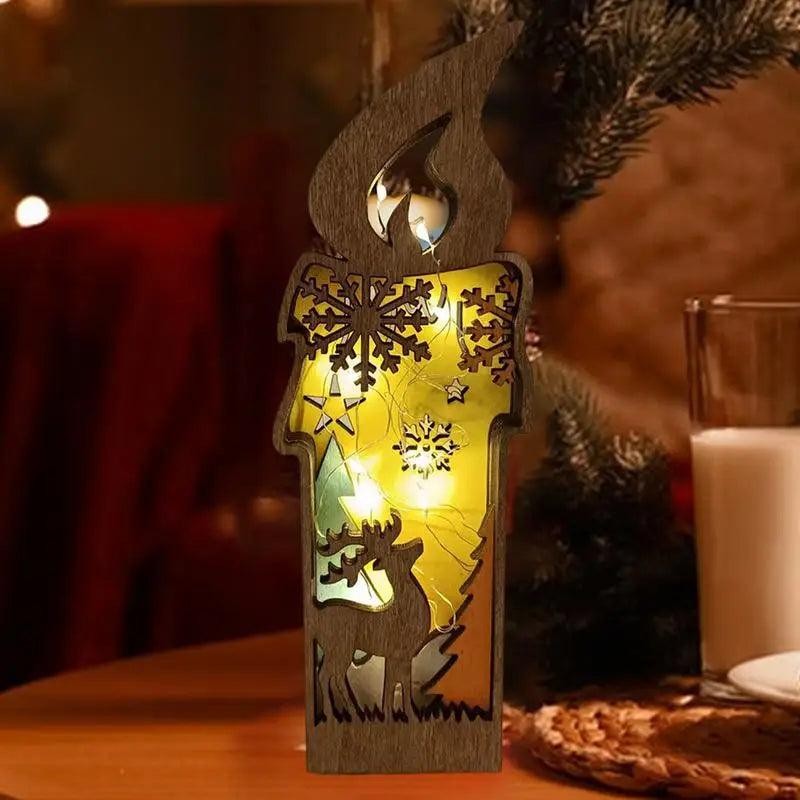 LED Wooden Reindeer Christmas Décor