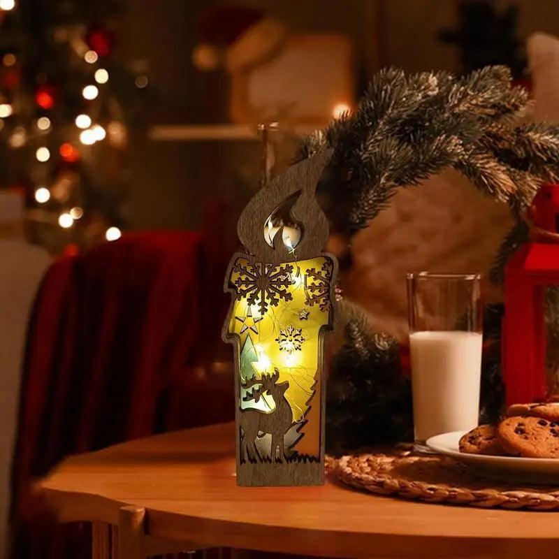 LED Wooden Reindeer Christmas Décor