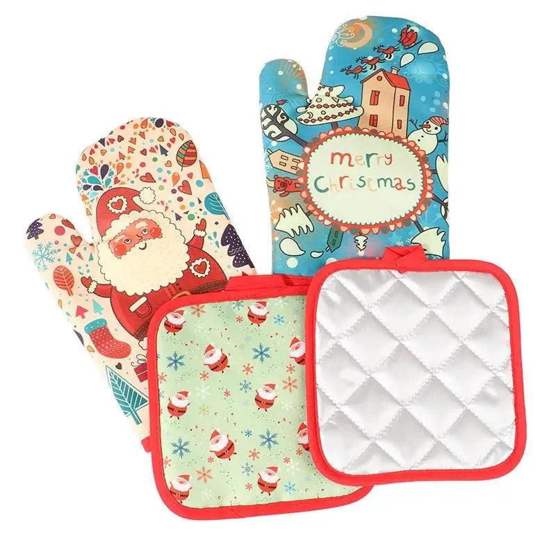 Festive Oven Gloves
