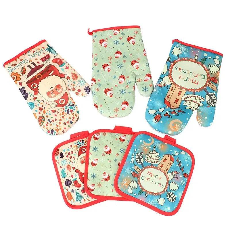 Festive Oven Gloves