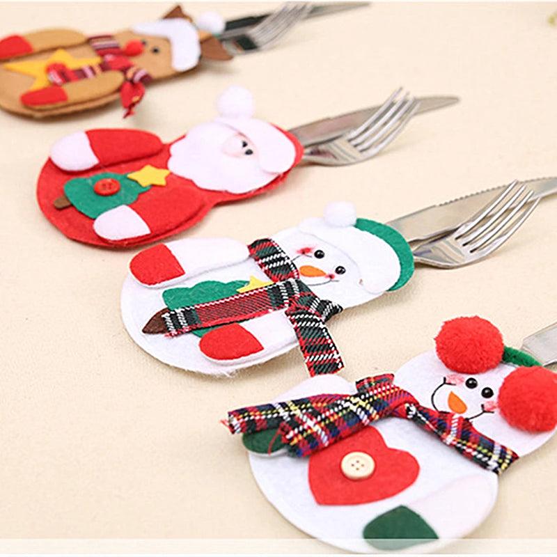 Festive Snowman Tableware Holder Set
