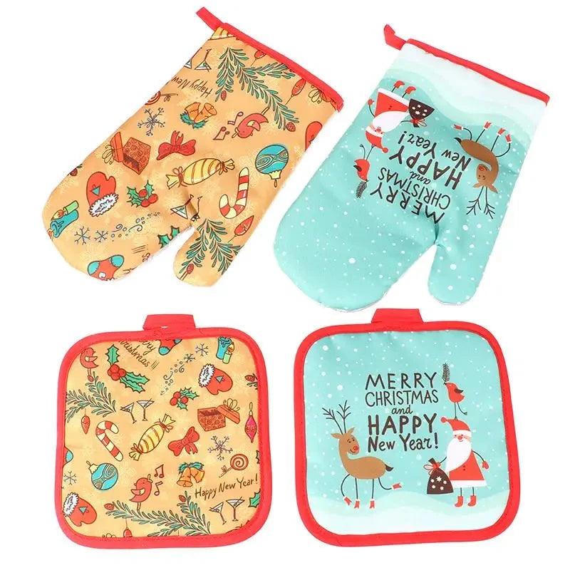 Festive Oven Gloves