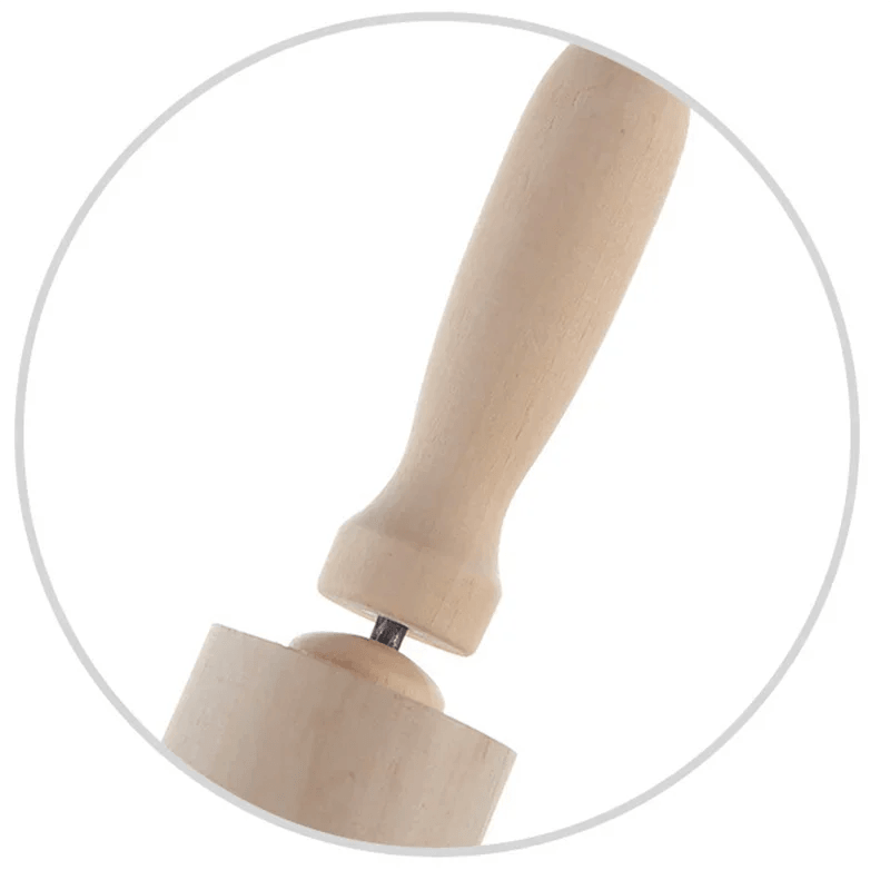 Festive Wooden Rolling Pin