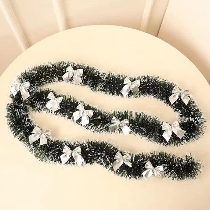 Festive 2-Meter Christmas Ribbon Garland