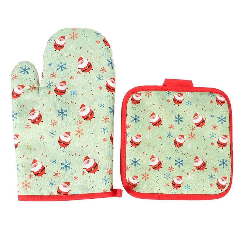 Festive Oven Gloves