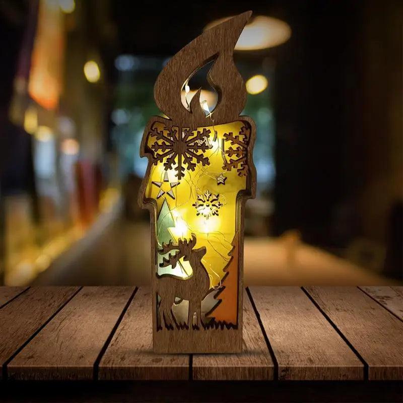 LED Wooden Reindeer Christmas Décor