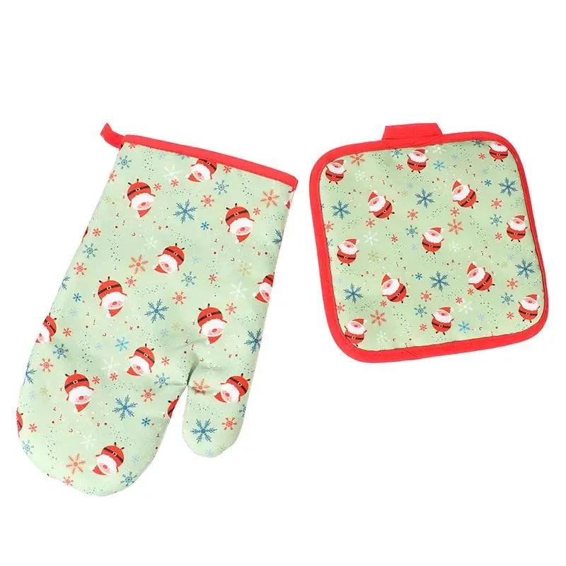 Festive Oven Gloves