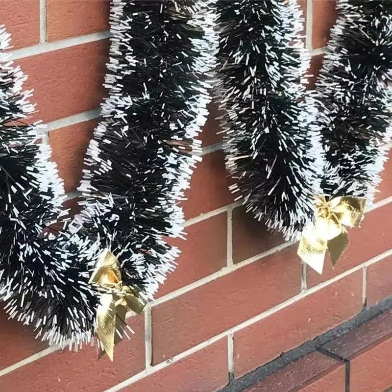 Festive 2-Meter Christmas Ribbon Garland