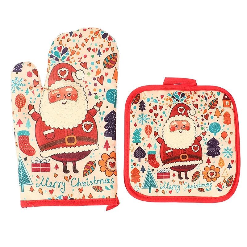 Festive Oven Gloves