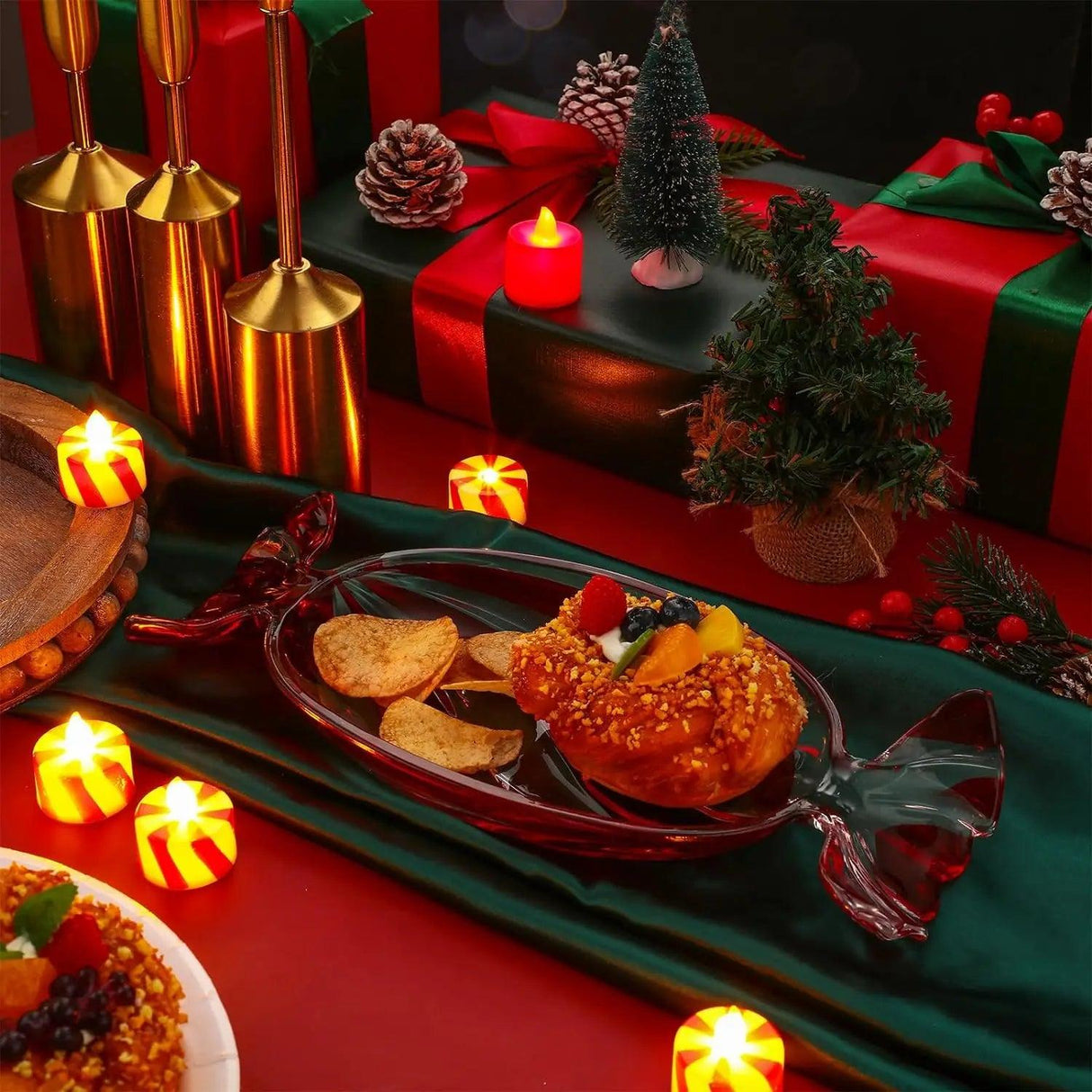 Festive Crystal Candy Bowl