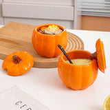 Cute Pumpkin Ceramic Seasoning Jar