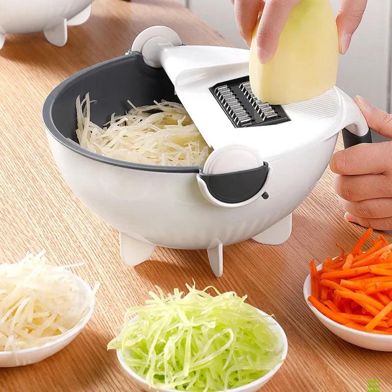 Vegetable Slicer, Strainer and Bowl - Epic Kitchen Finds