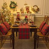 Red Scottish Tartan Plaid Christmas Table Runner