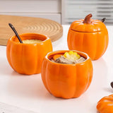 Cute Pumpkin Ceramic Seasoning Jar