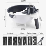 Vegetable Slicer, Strainer and Bowl - Epic Kitchen Finds