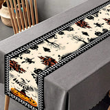 Happy Halloween Pumpkin & Ghost Table Runner