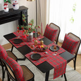 Red Scottish Tartan Plaid Christmas Table Runner