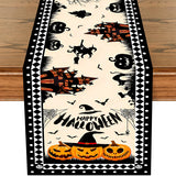 Happy Halloween Pumpkin & Ghost Table Runner