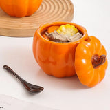 Cute Pumpkin Ceramic Seasoning Jar