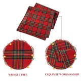 Red Scottish Tartan Plaid Christmas Table Runner