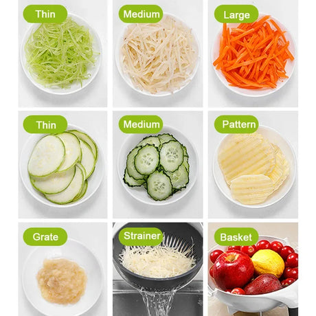 Vegetable Slicer, Strainer and Bowl
