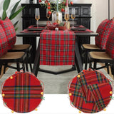 Red Scottish Tartan Plaid Christmas Table Runner