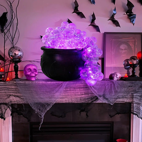 DIY Bubbling Cauldron Halloween Decoration Set