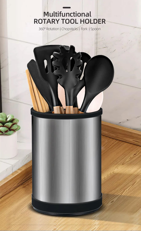 360° Rotating Utensil Holder