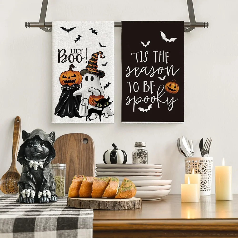 Hey Boo Halloween Kitchen Towel