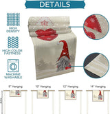 Christmas Snowflakes & Gnome Linen Table Runner