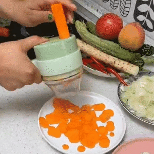 4-in-1 Handheld Electric Vegetable Cutter