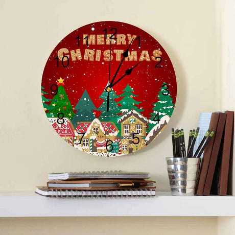 Winter Gingerbread Wall Clock