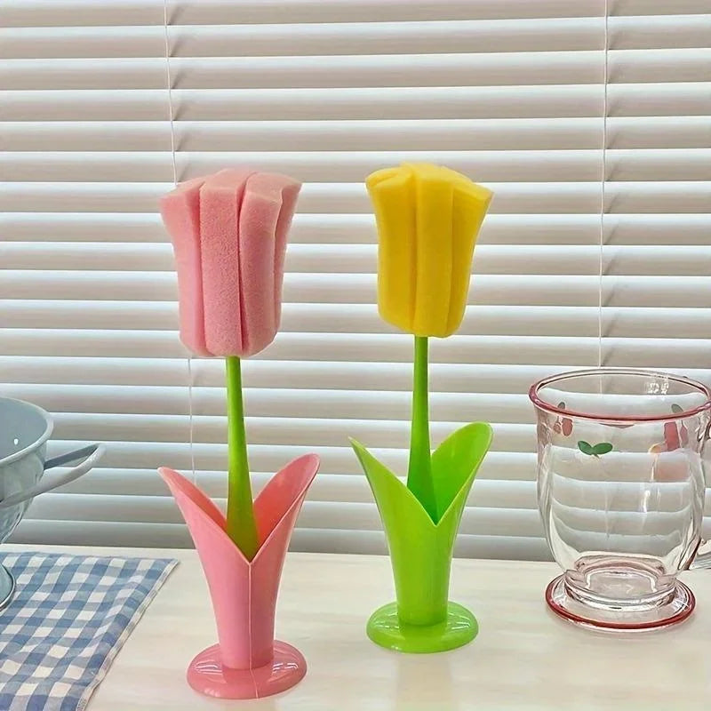 Flower Cactus Sponge Brush