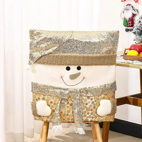 Festive Sequin Holiday Chair Covers