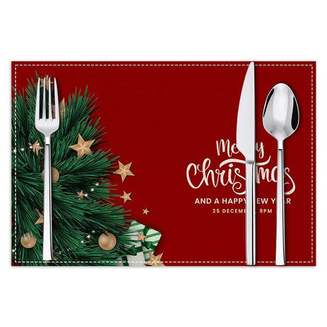 Festive Red Plaid Placemats