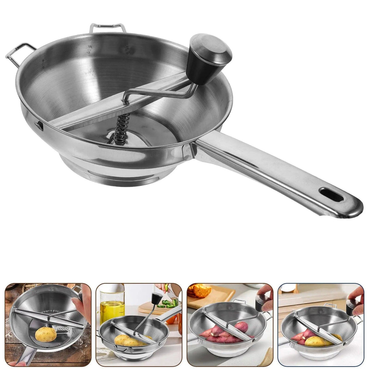 Gourmet Master Stainless Steel Food Mill - Epic Kitchen Finds