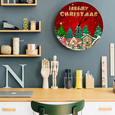 Winter Gingerbread Wall Clock