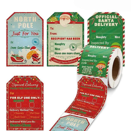 Vintage Santa Gift Labels