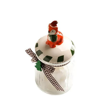 Festive Seal Glass Jar