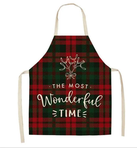 Festive Lattice Kitchen Apron