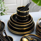 Gilt Rim Elegance Plate Collection - Epic Kitchen Finds