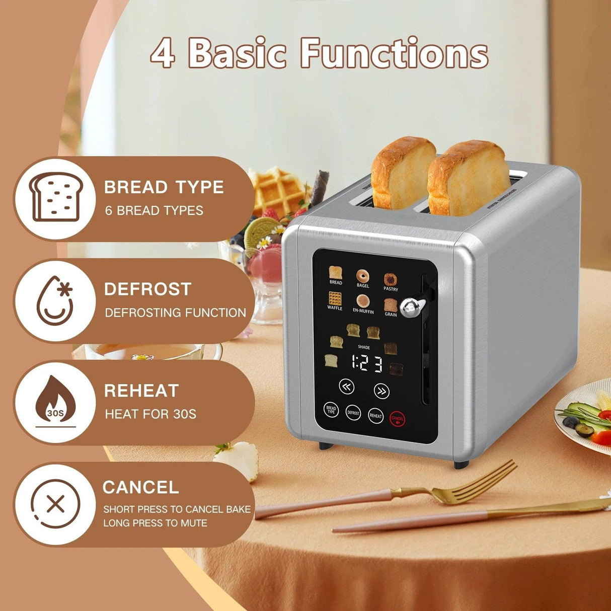 Groove Touch Screen Toaster - Epic Kitchen Finds